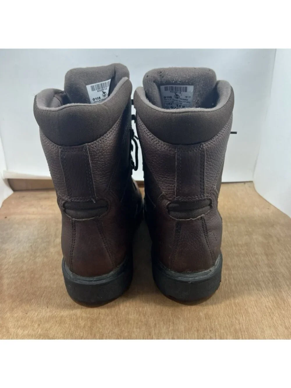 Georgia Boots Homeland Work Boots Men's Size 9.5 Waterproof Brown Leather G108